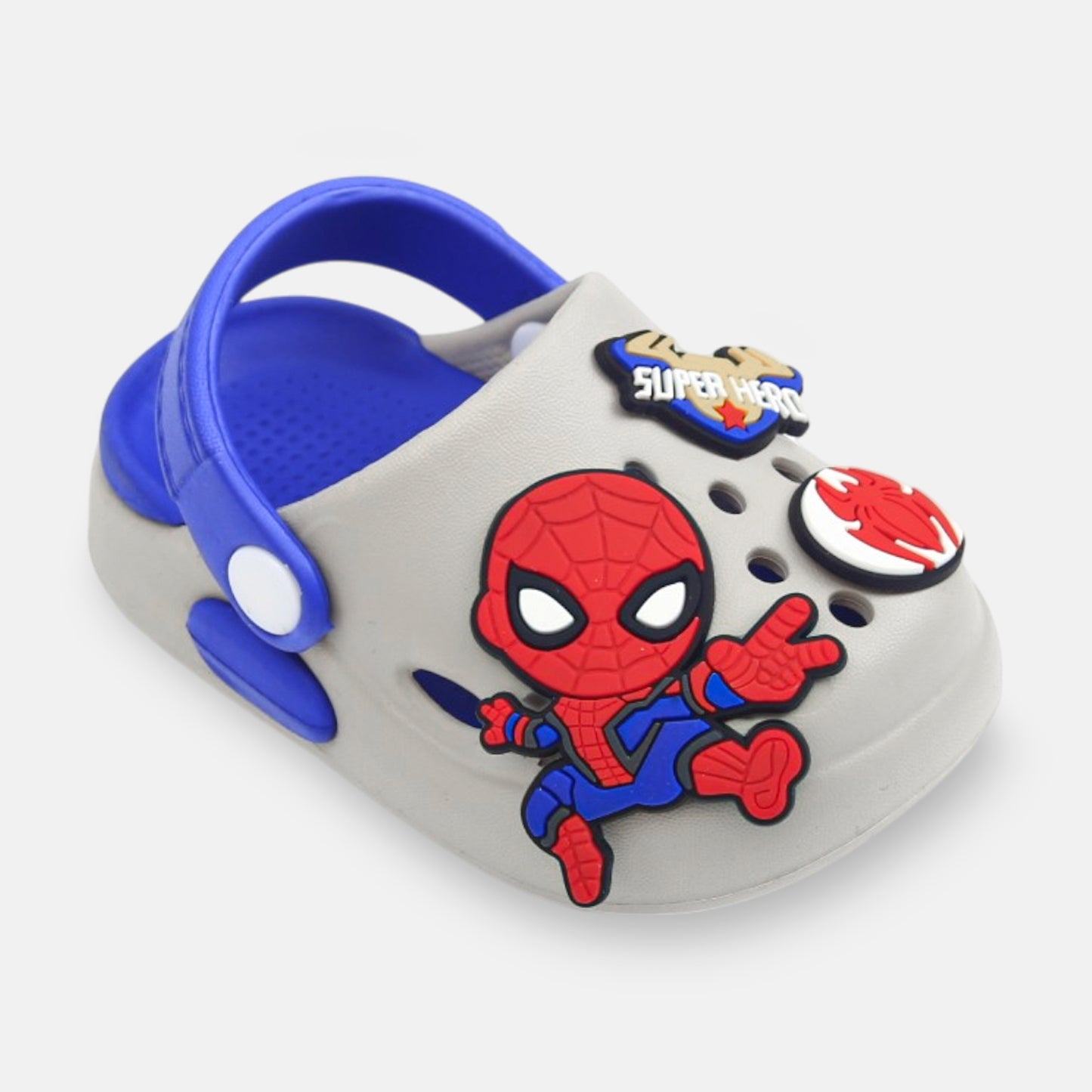 BOY'S SPIDER-MAN CROCS – GREY