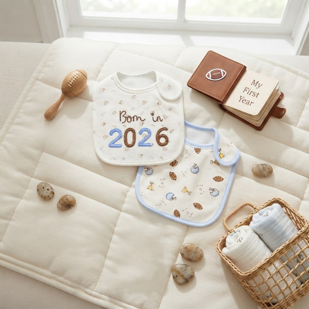 RAINBOW & STAR BIBS PK-2