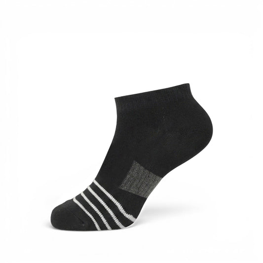 BLACK AND WHITE STRIPED GIRL SOCKS