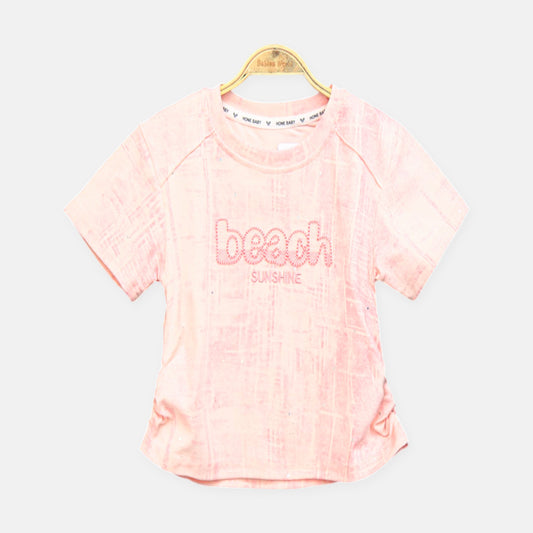 Beech Sunshine Glitter Peach Tee