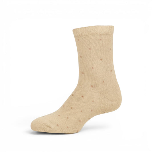 DUSKY PINK POLKA DOT GIRL SOCKS