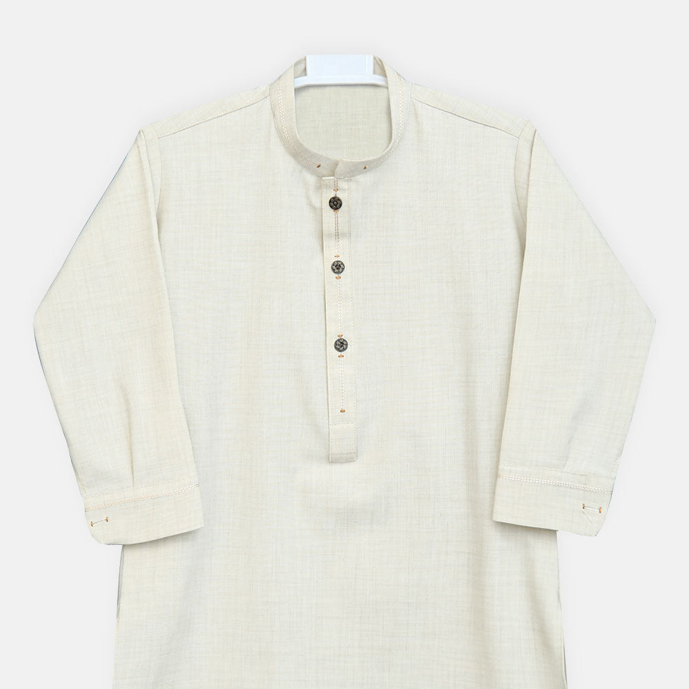 Boys Cream Kameez Pajama