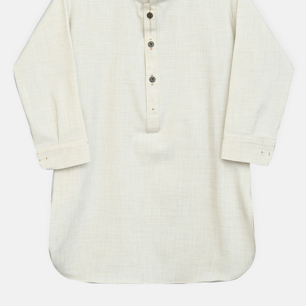 Boys Cream Kameez Pajama