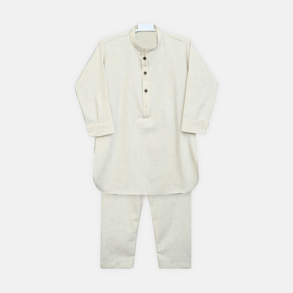 Boys Cream Kameez Pajama
