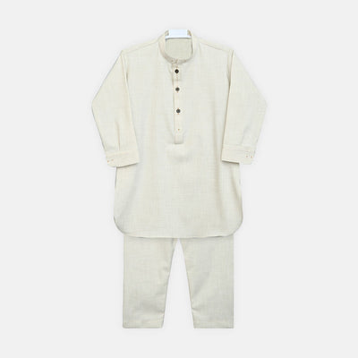 Boys Cream Kameez Pajama