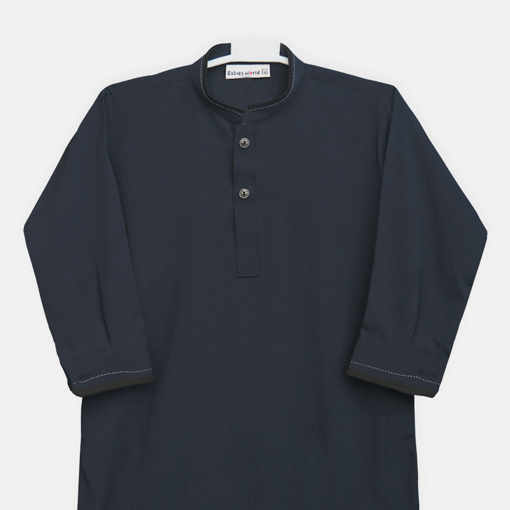 Boys Navy Blue Kameez Pajama