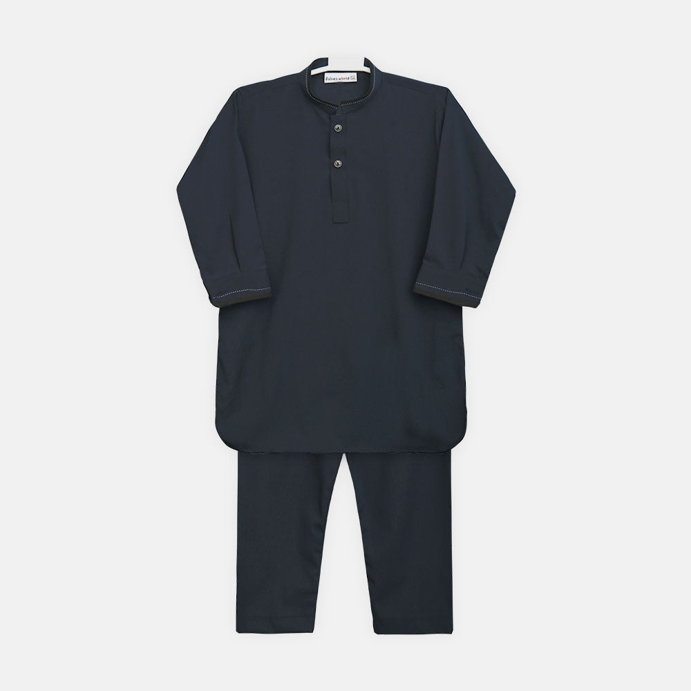 Boys Navy Blue Kameez Pajama