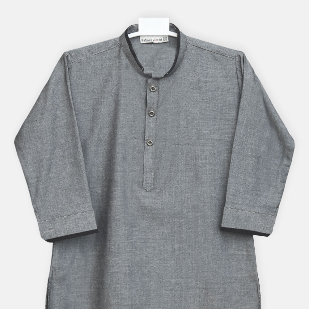 Boys Steel Grey Kameez Pajama