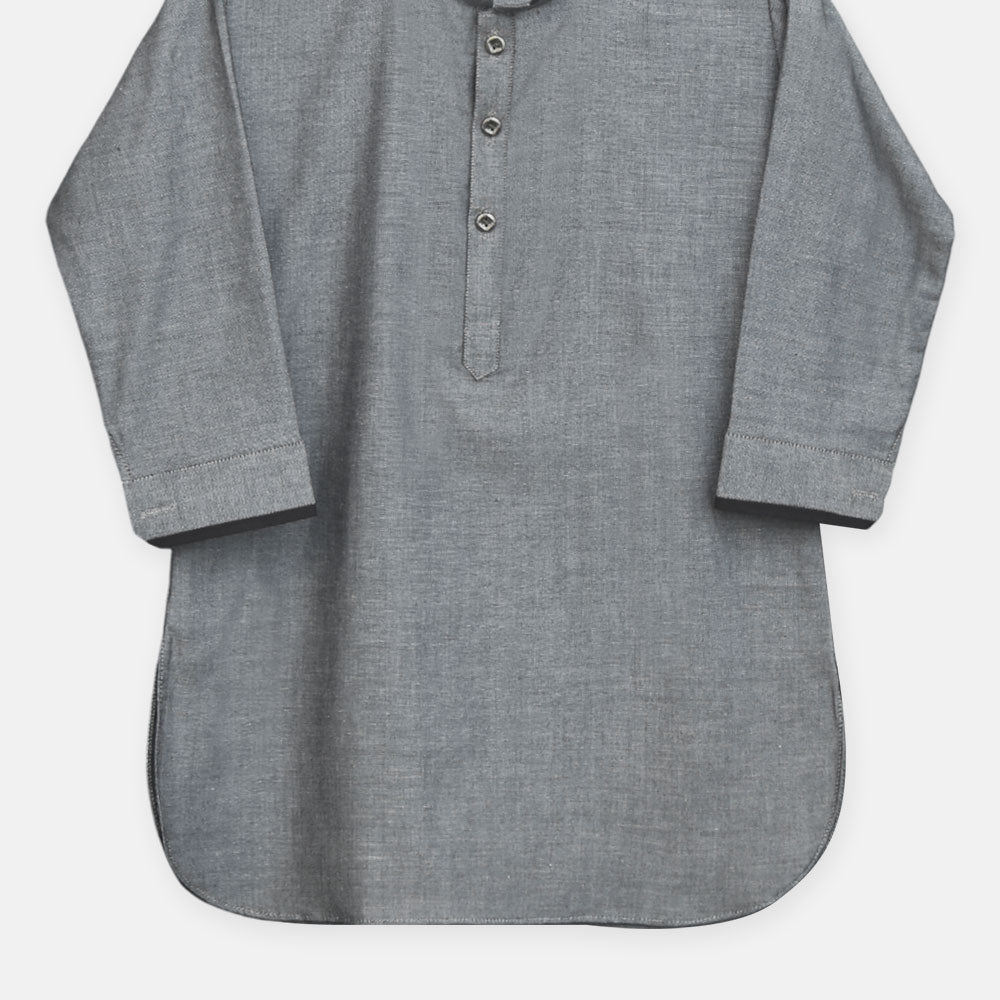 Boys Steel Grey Kameez Pajama