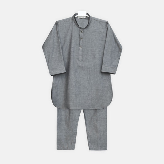 Boys Steel Grey Kameez Pajama
