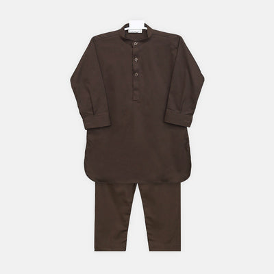 Boys Chocolate Brown Kameez Pajama