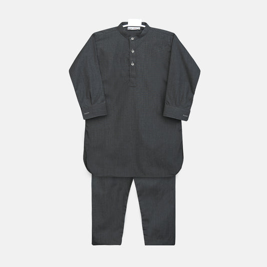Boys Charcoal Kameez Pajama