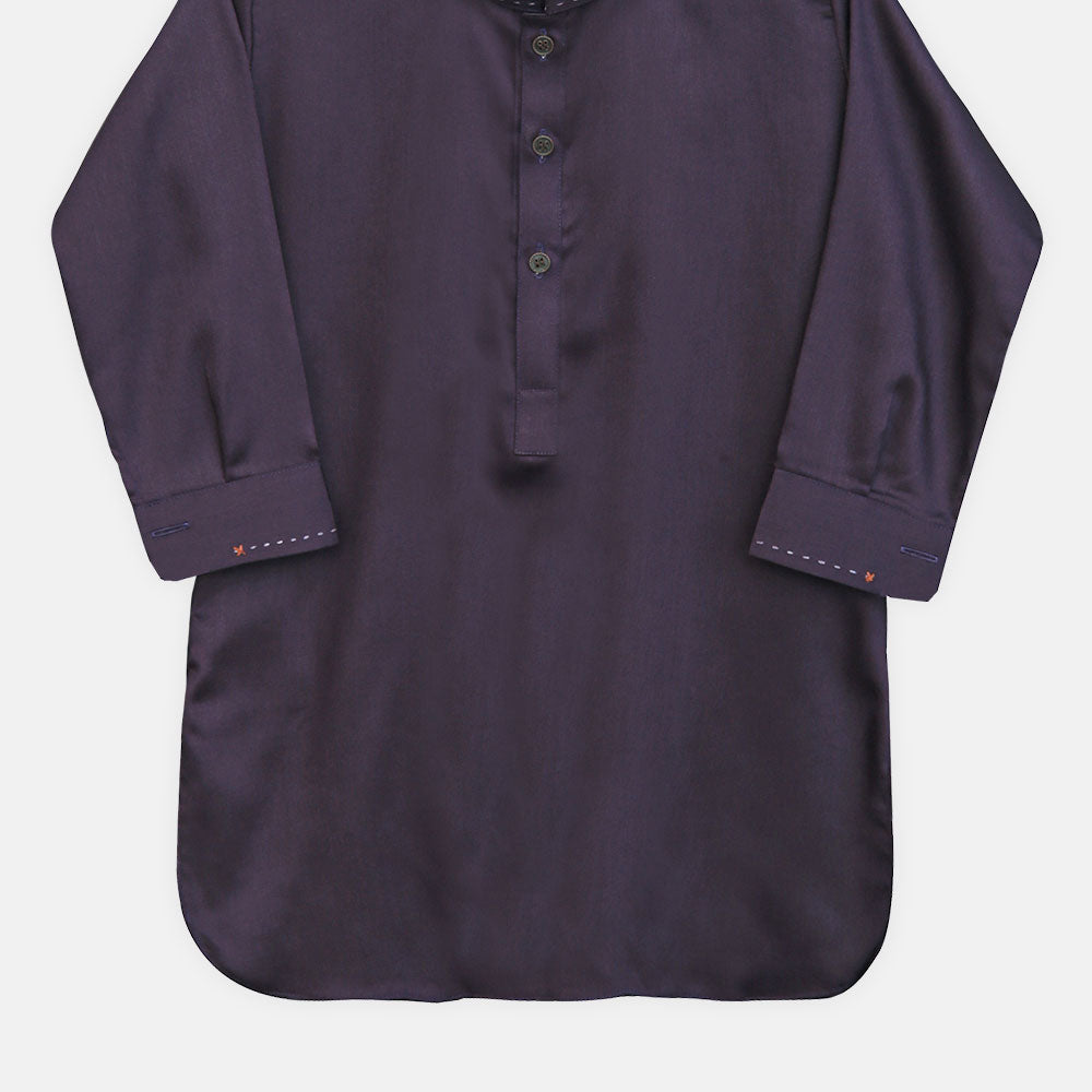 Boys Plum Kameez Pajama