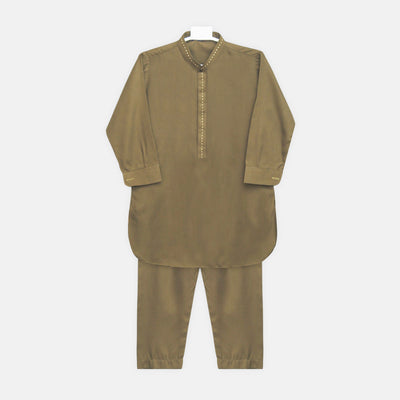 Olive Green Kameez Pajama