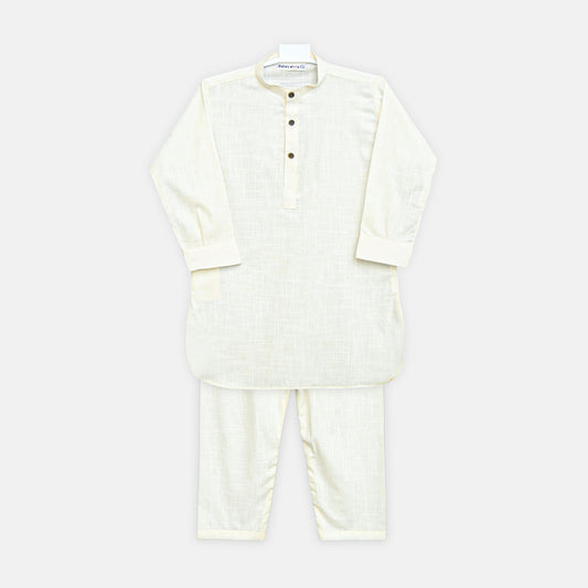 Off White Kameez Pajama