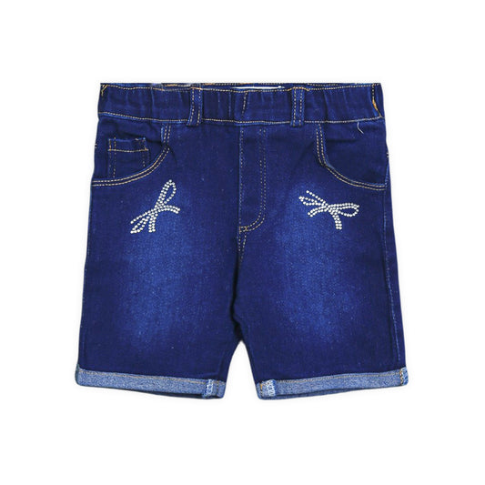 DENIM BOW SHORT JEANS