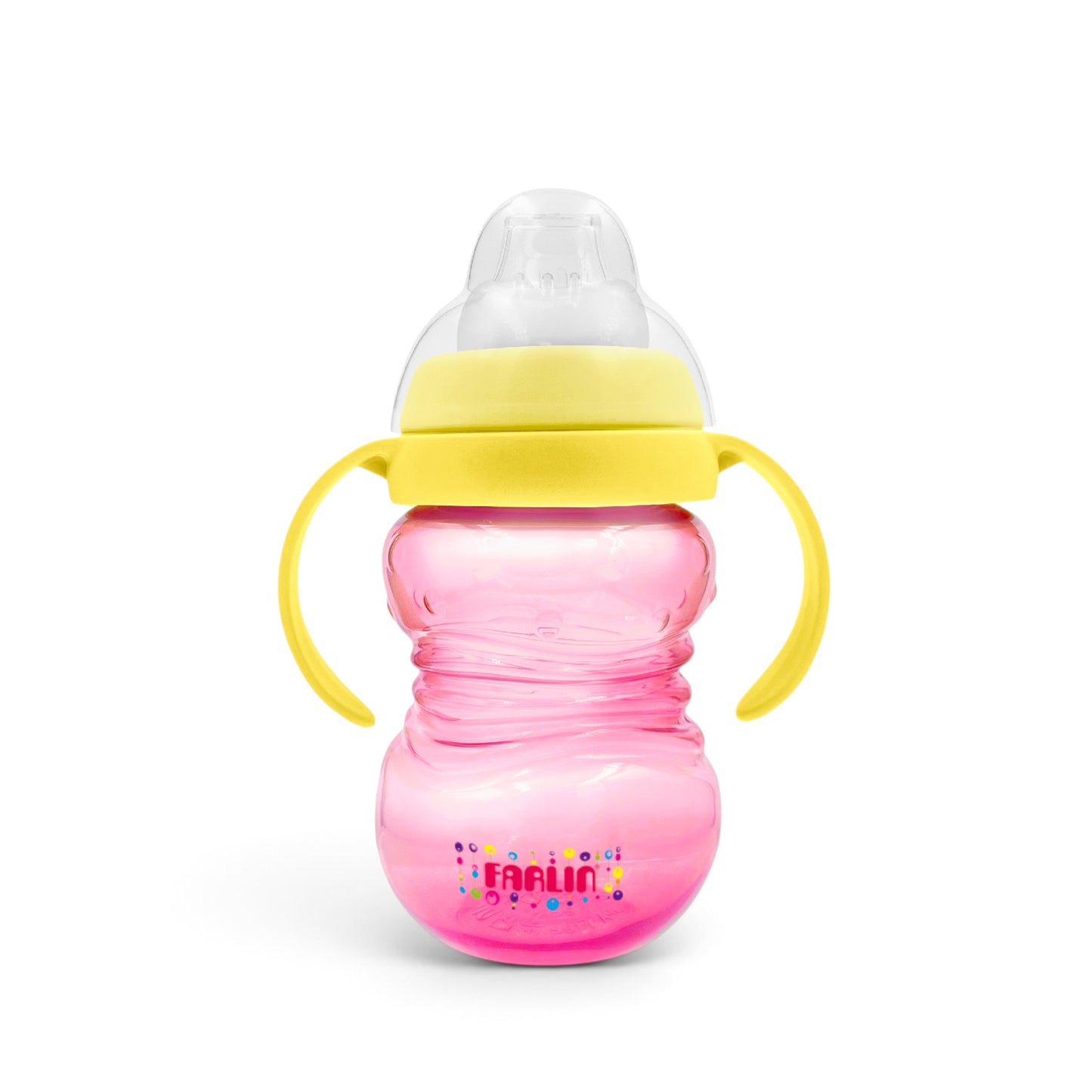 Farlin Spout Cup With Handles Pink - 240ml