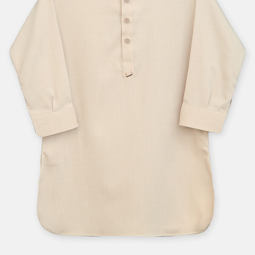 Boys Beige Kameez Pajama