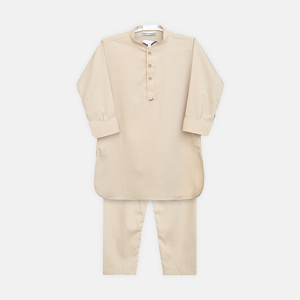 Boys Beige Kameez Pajama