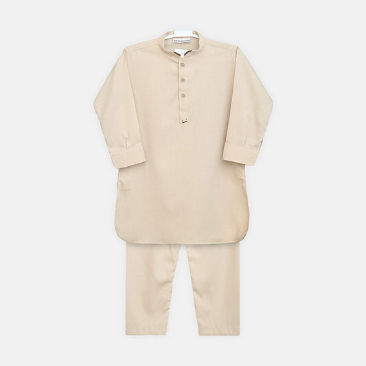 Boys Beige Kameez Pajama