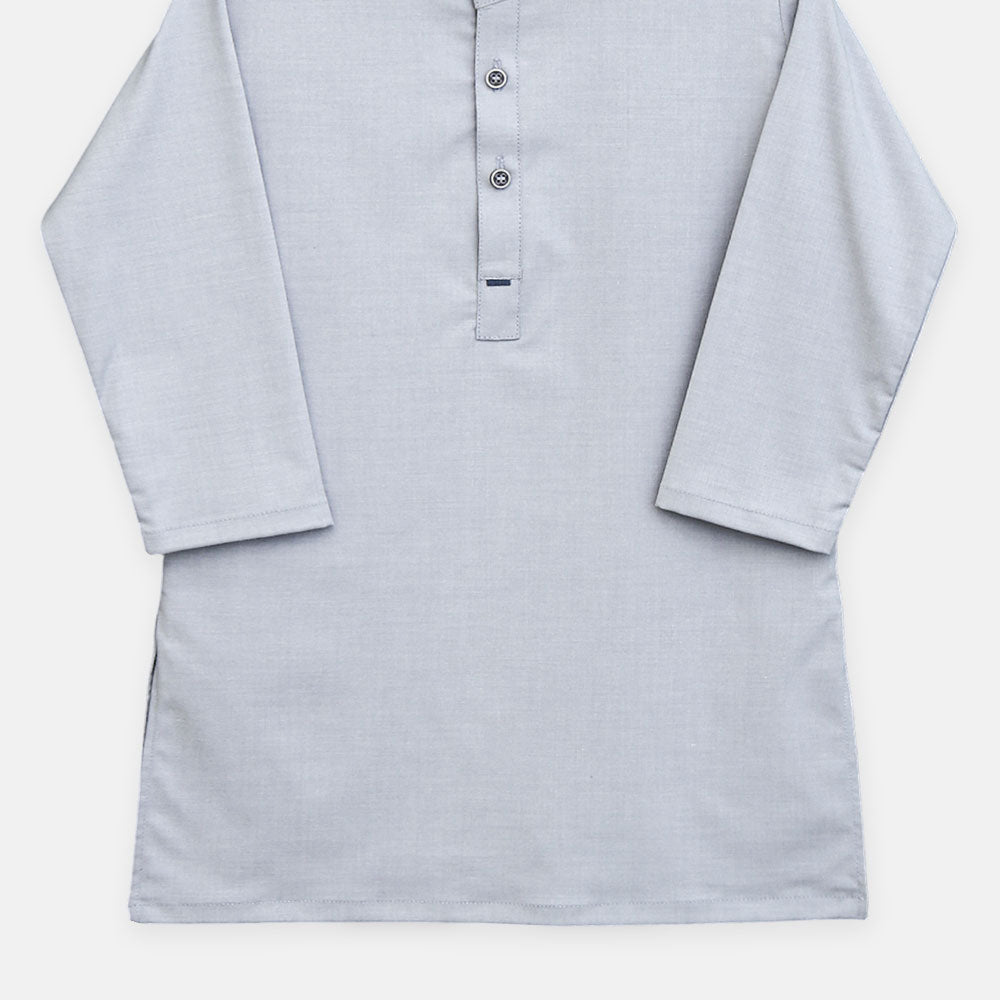 Boys Grey Kurta Pajama