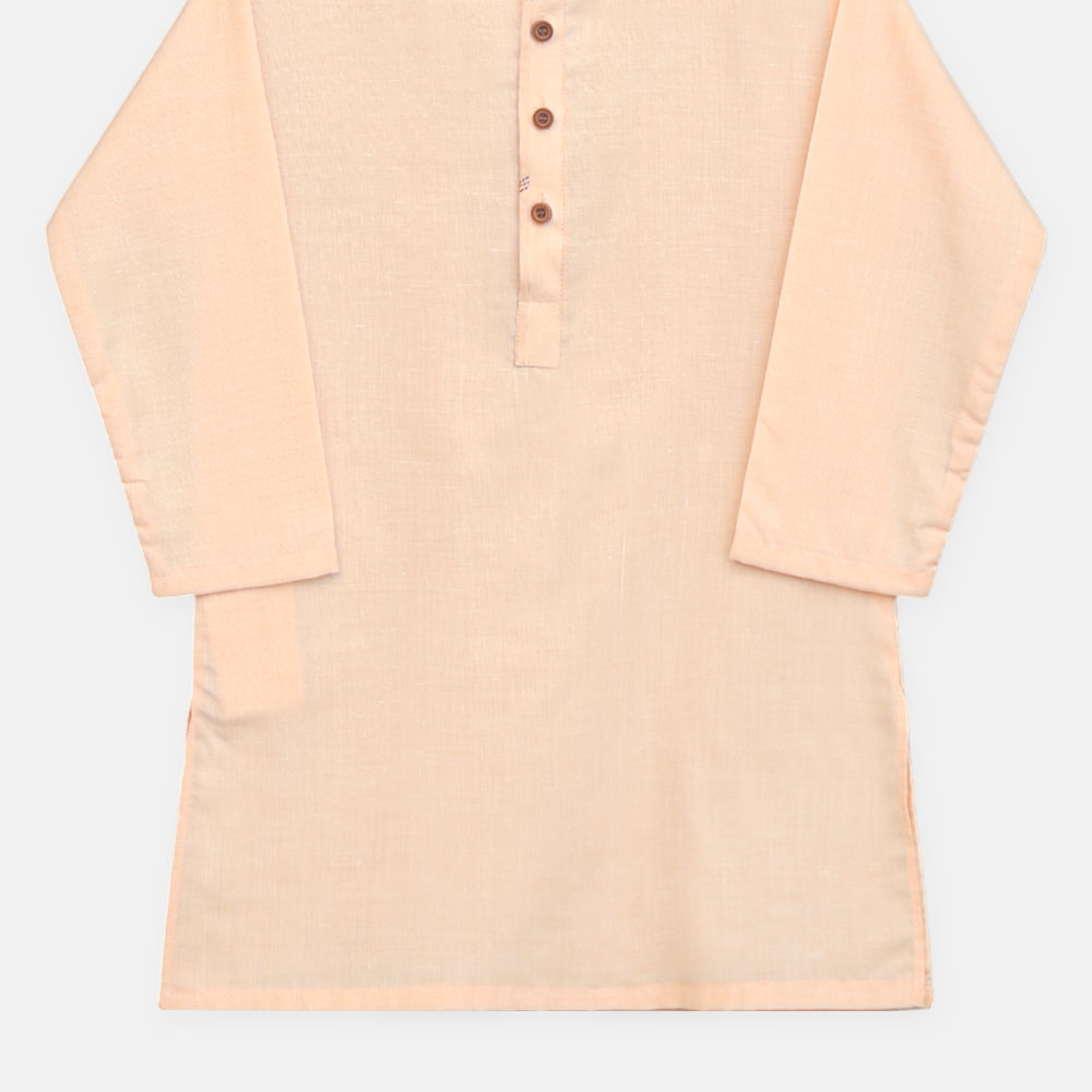 Boys Peach Kameez Pajama