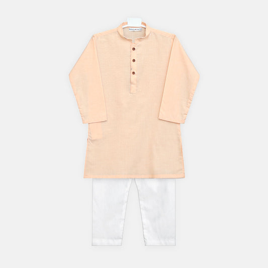 Boys Peach Kameez Pajama