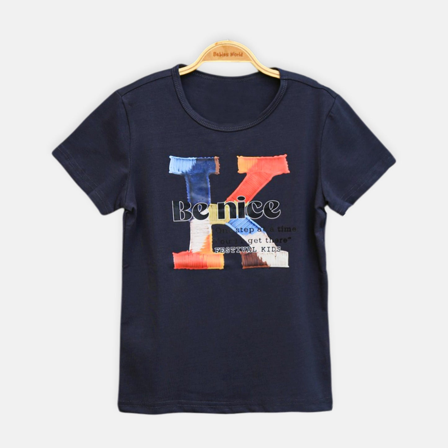 Navy Be Nice Tee