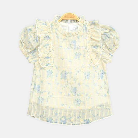 Yellow Floral Top