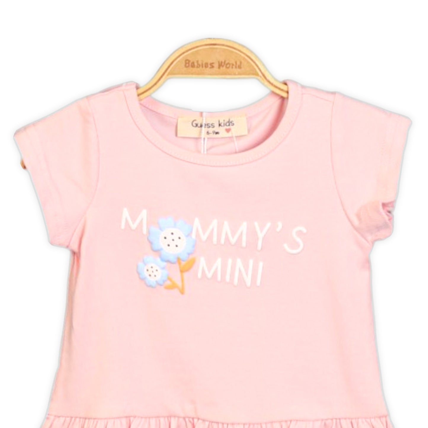 MOMMY'S MINI PINK PEPLUM T-SHIRT