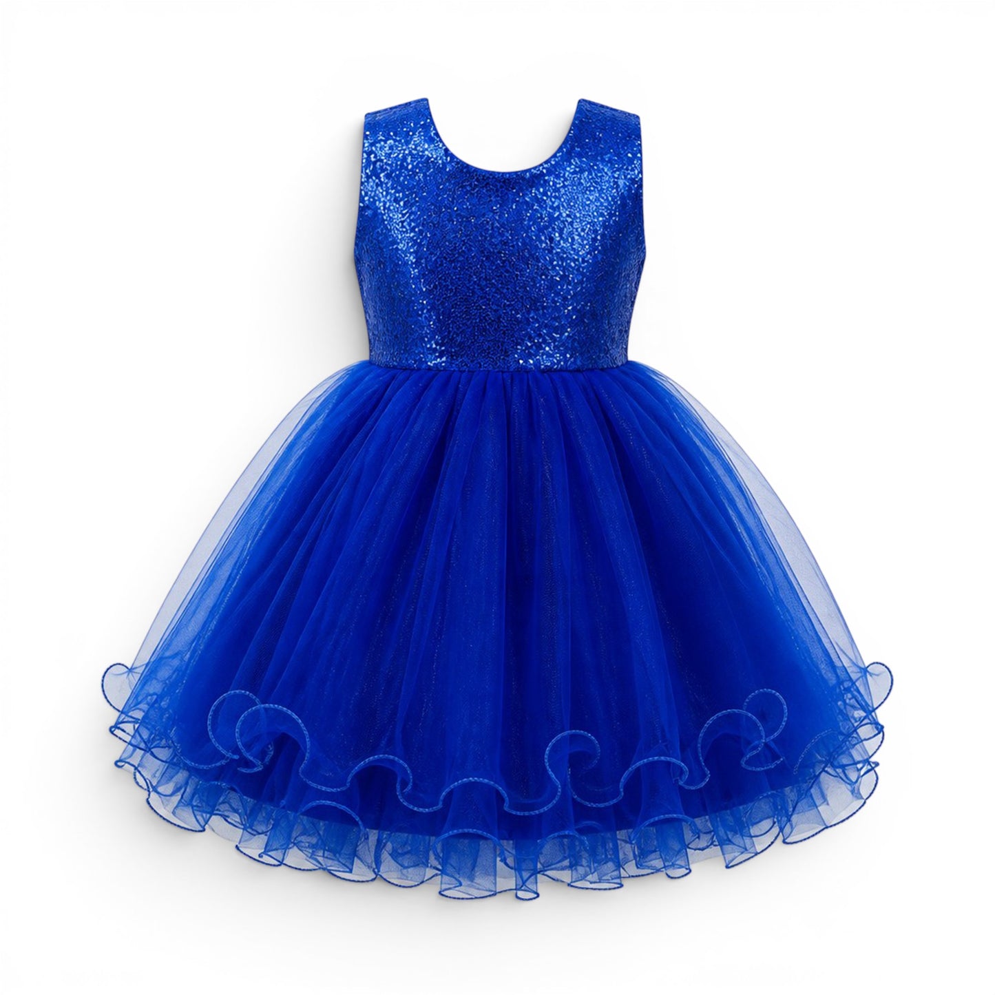 ROYAL BLUE BABY GIRL FANCY FROCK GIFT SET