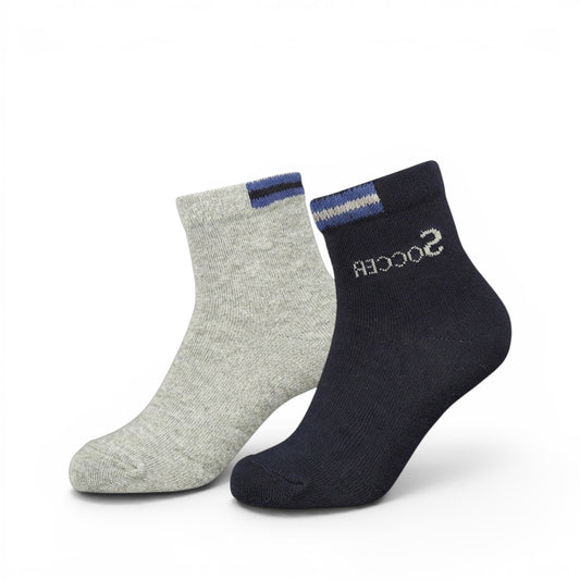 SOCCER ANKLE BOY SOCKS PK-2