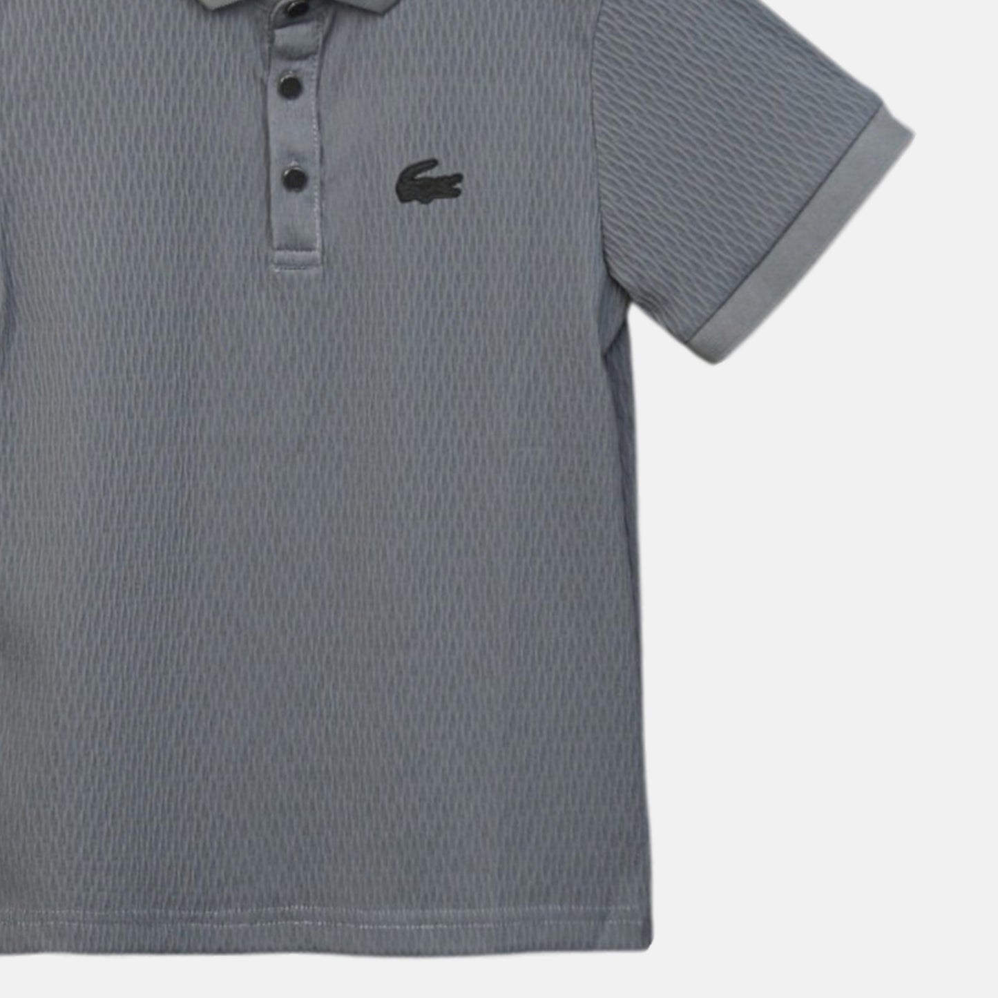 GREY TEXTURED POLO