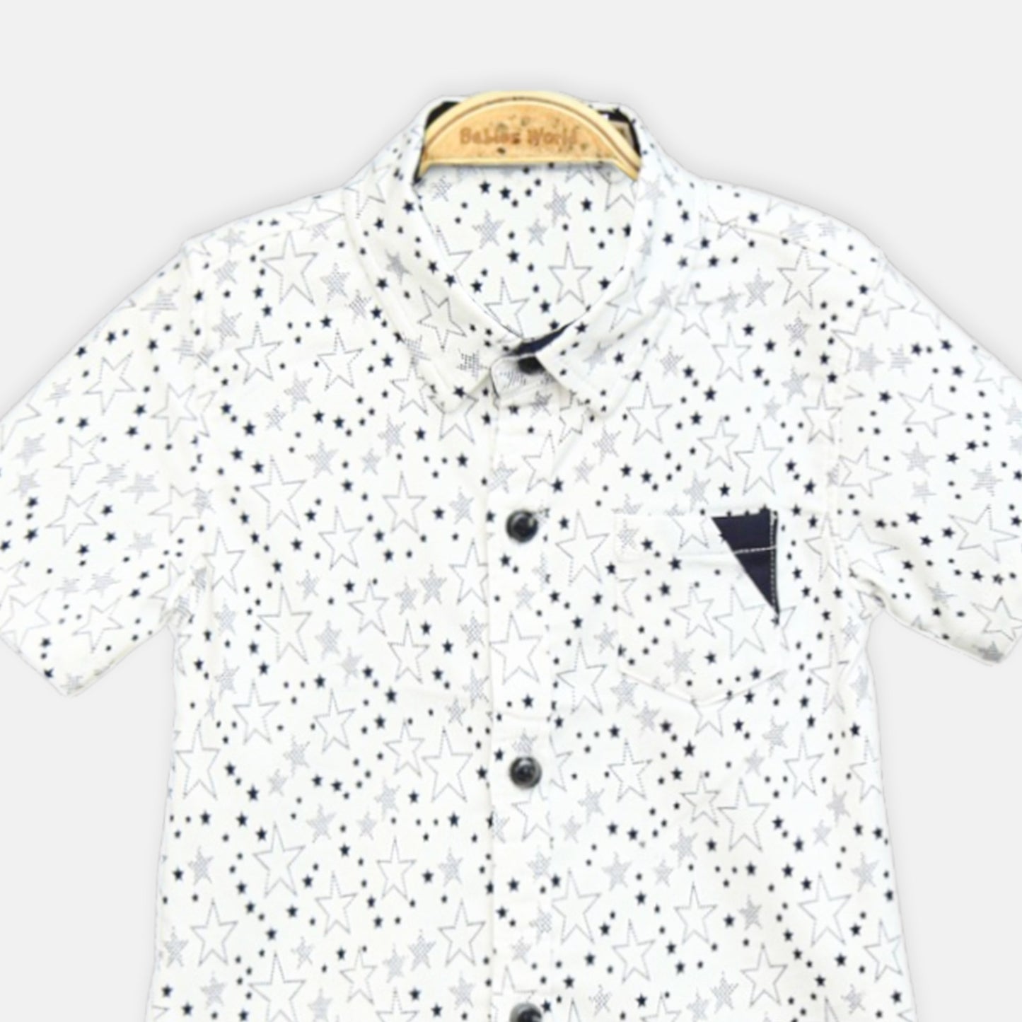 White Star Print Shirt