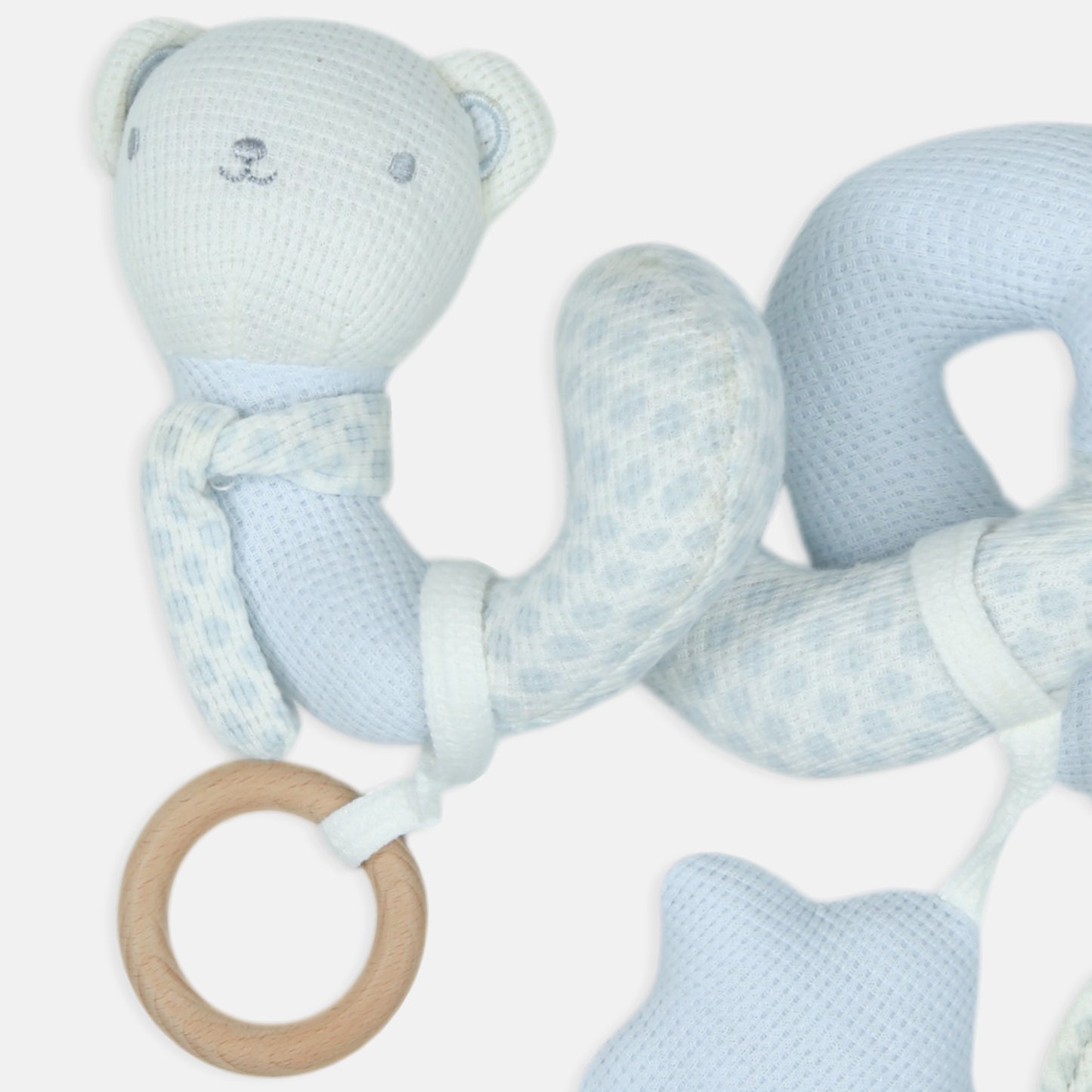 SOFT SENSORY COT SPIRAL - LIGHT BLUE