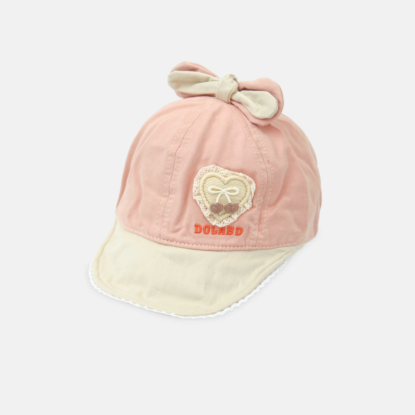 Peach Bow Bucket Hat 48 Cm