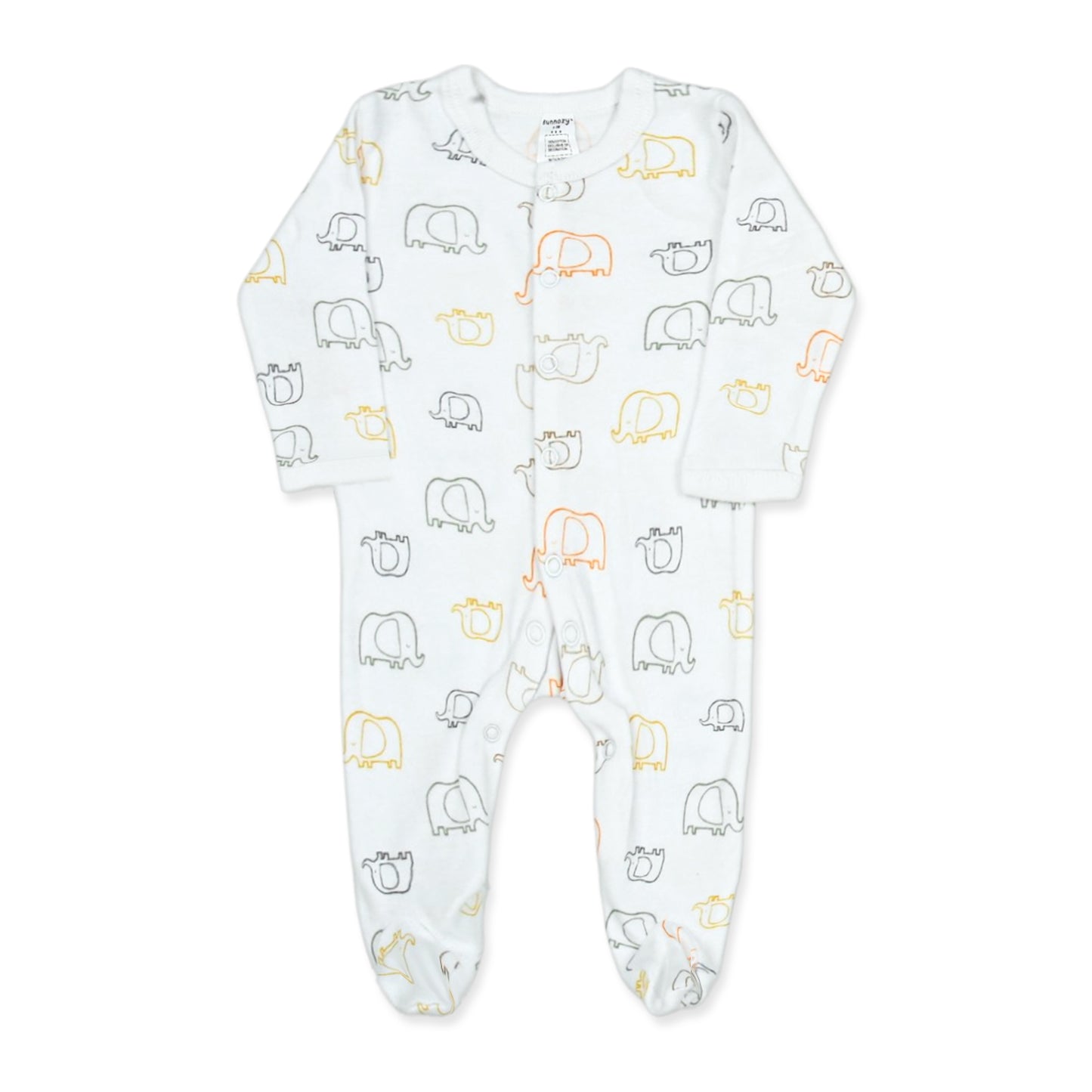SUNNY YELLOW ELEPHANT ADVENTURE LAYETTE SET BOY