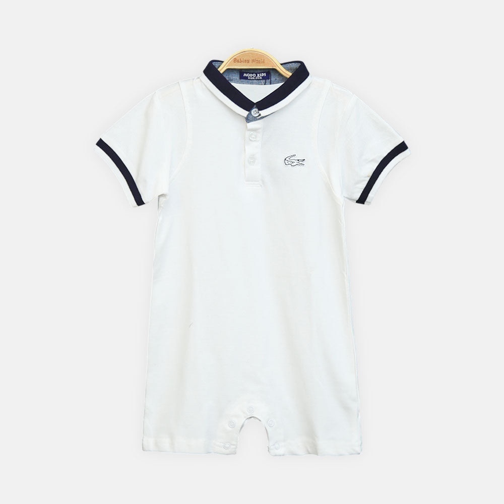 Black Polo Boy Romper