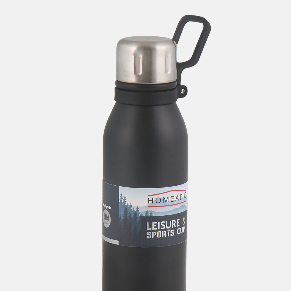 HOMEATIC STEEL WATER BOTTLE 700 ML BLACK