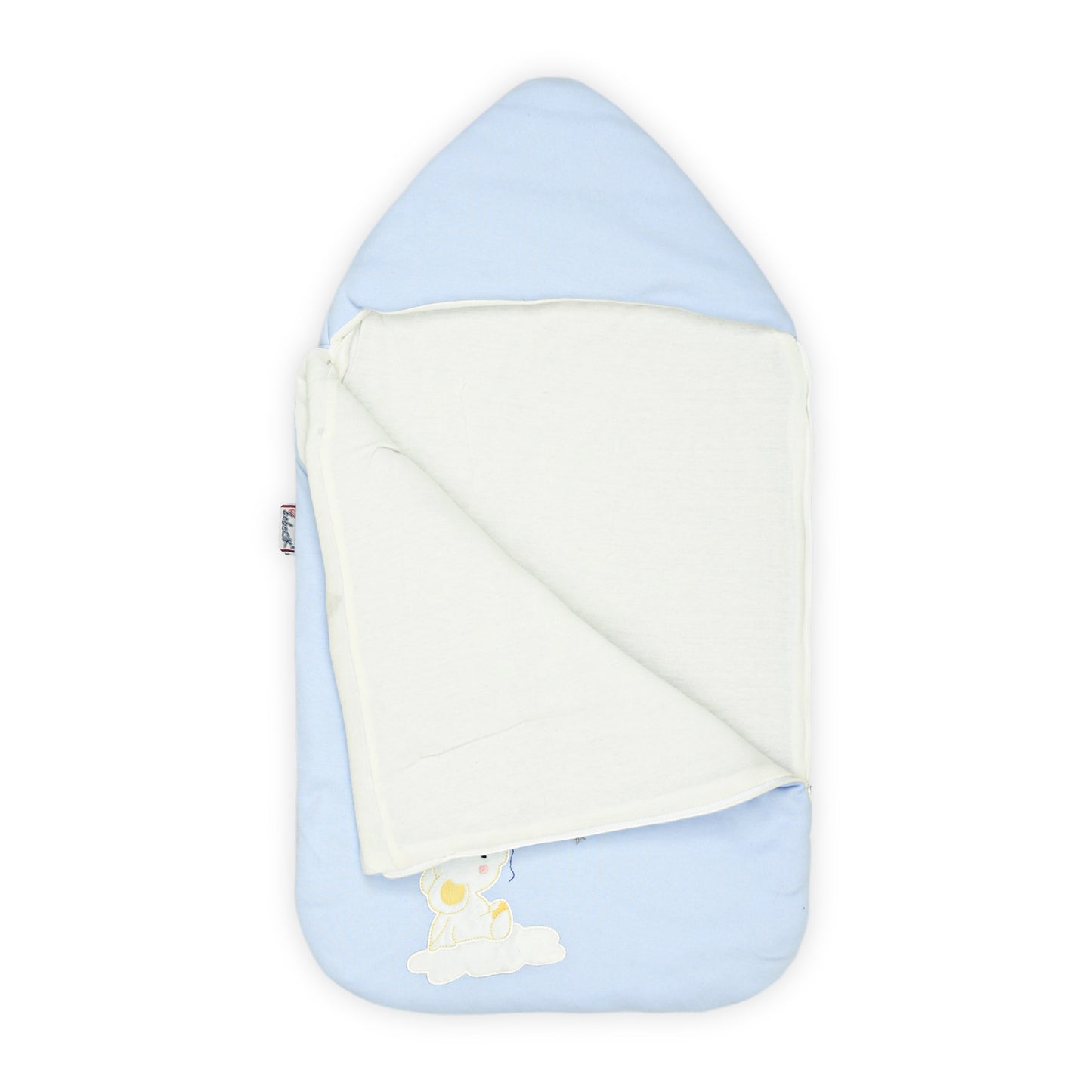 LITTLE EXPLORER HOODED CARRY NEST BLUE ELEPHANT