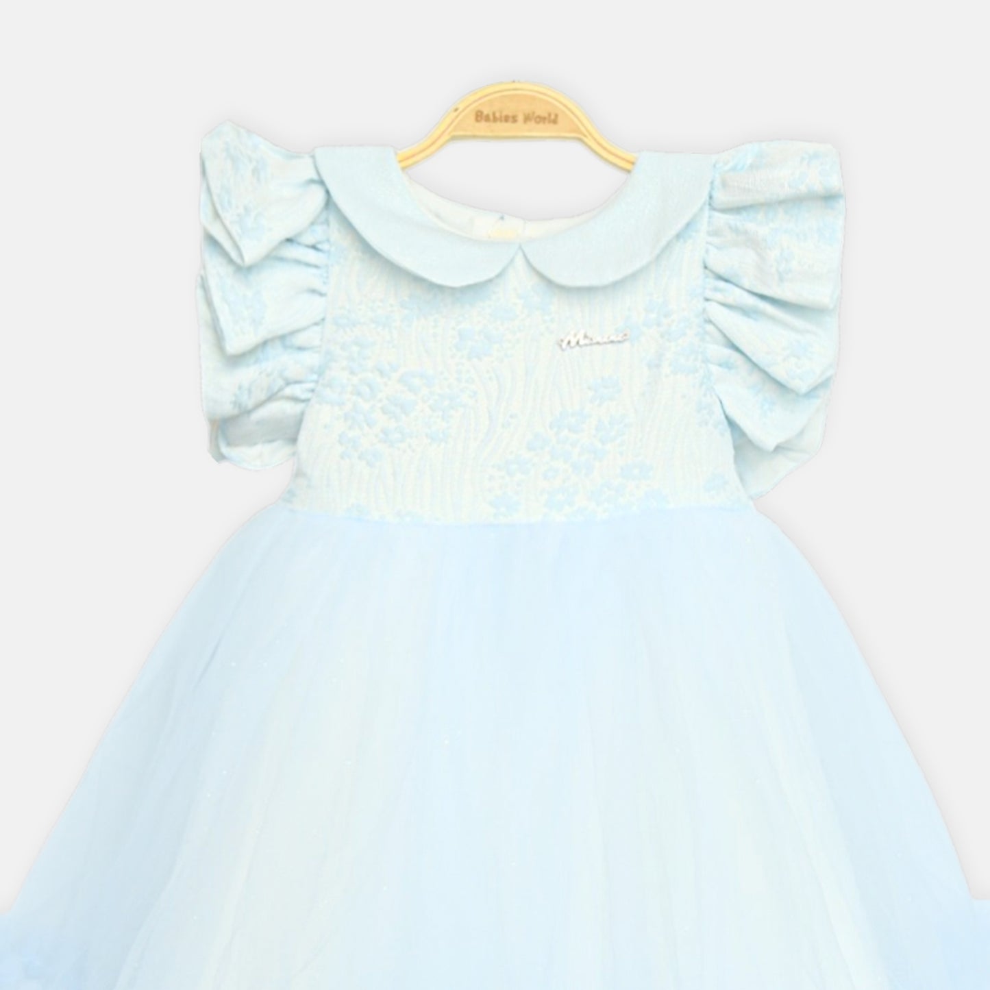 Sky Blue Frills Frock