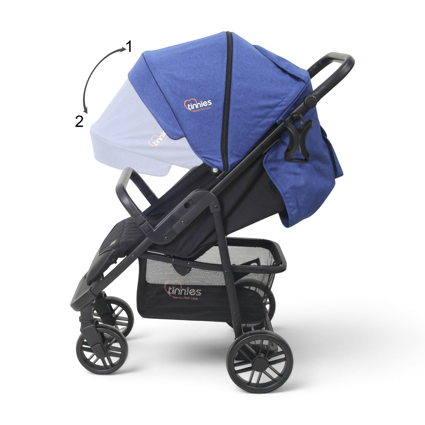TINNIES BABY STROLLER-BLACK