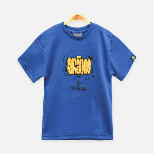 Royal Blue Puff Print Tee