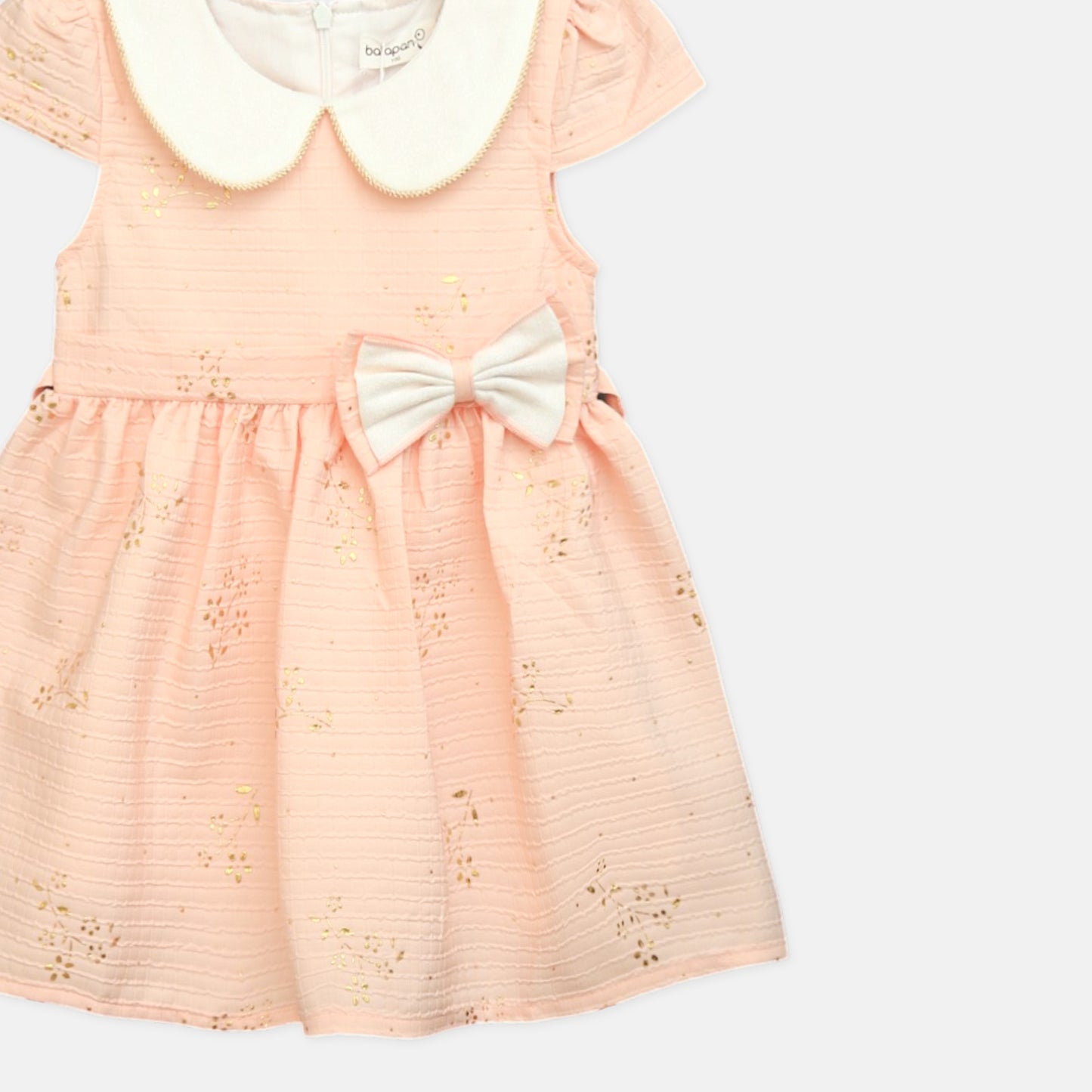 Peach Gold Frock