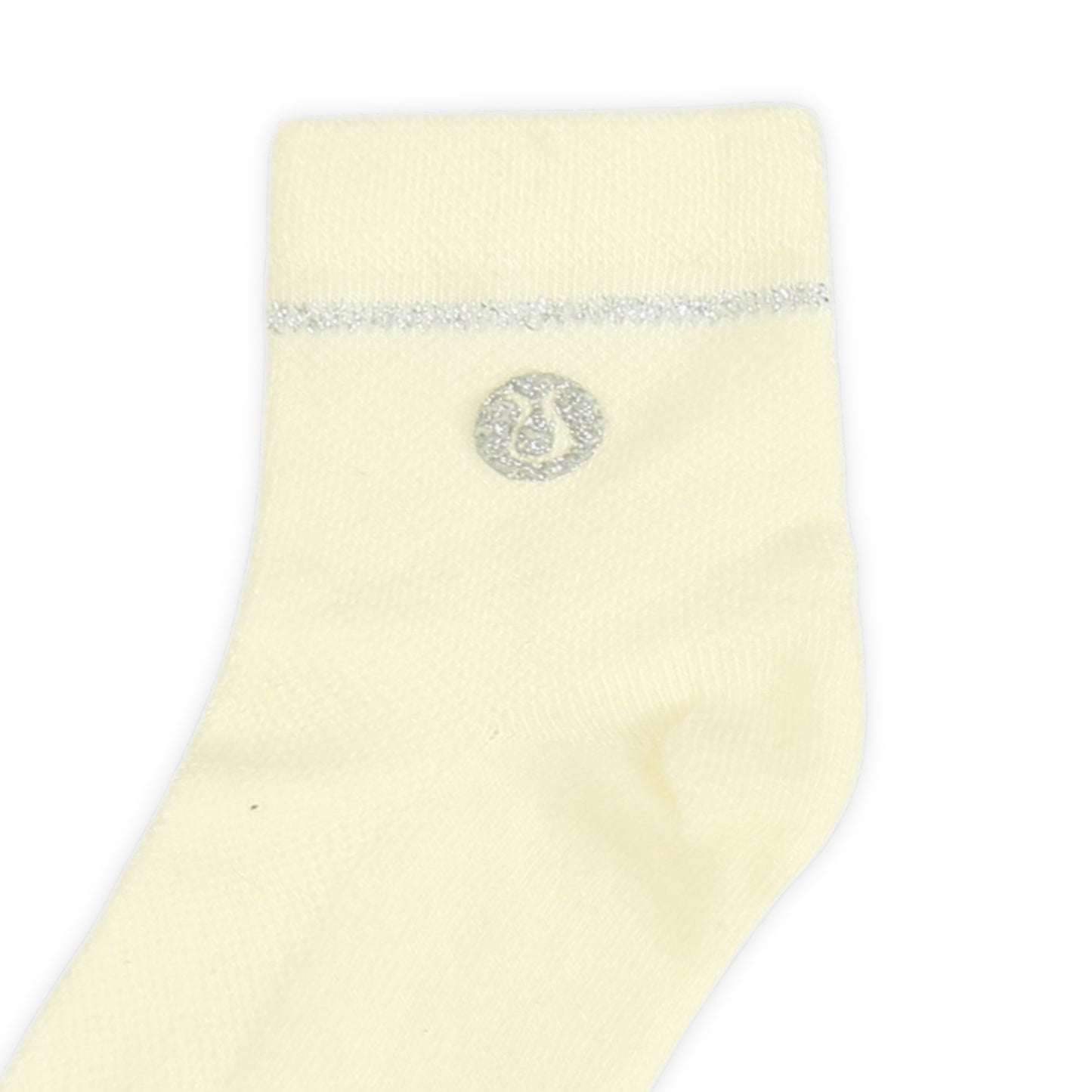 OFF-WHITE GLITTER GIRL SOCKS