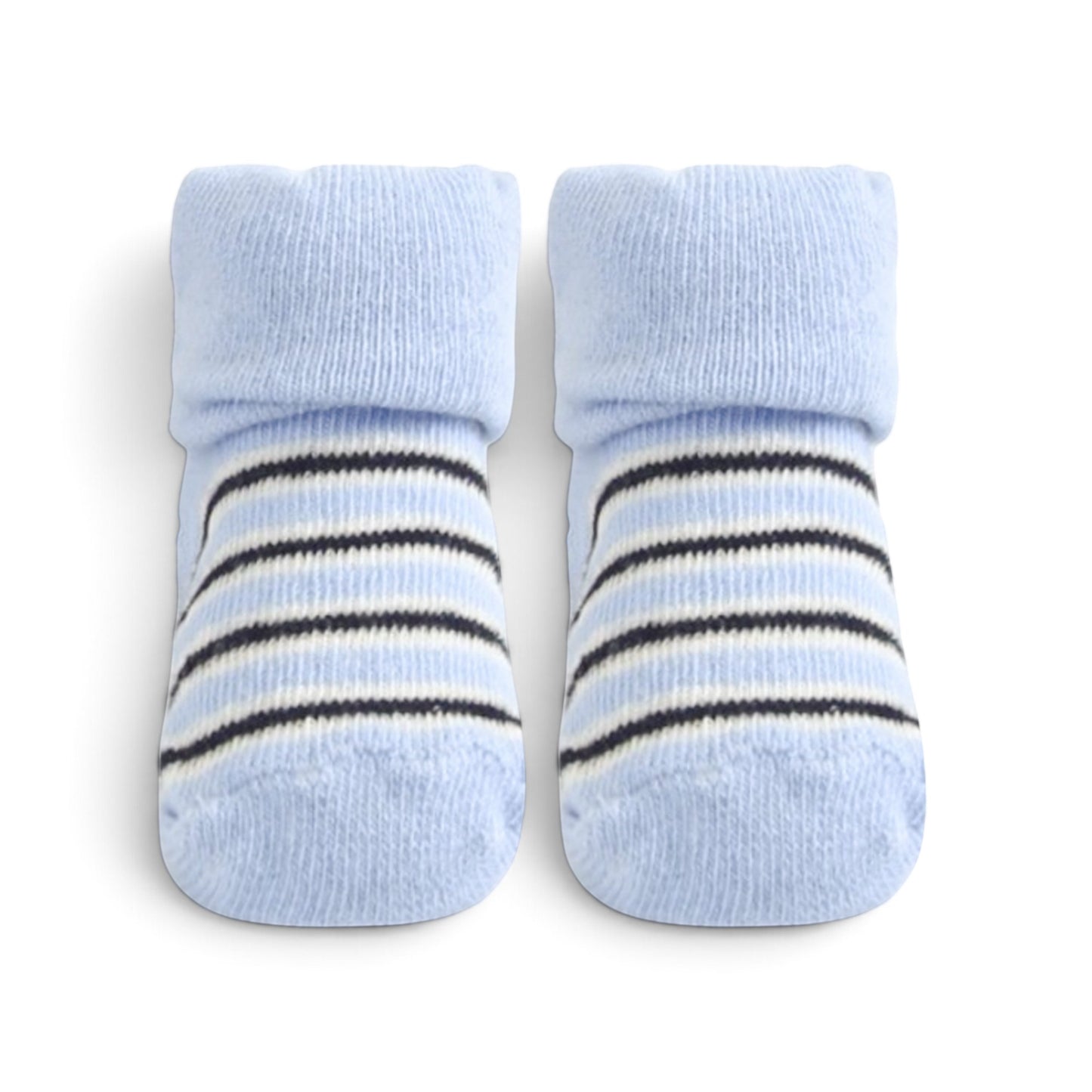 BABY CAR PRINT & STRIPE BOOTIES PK-3