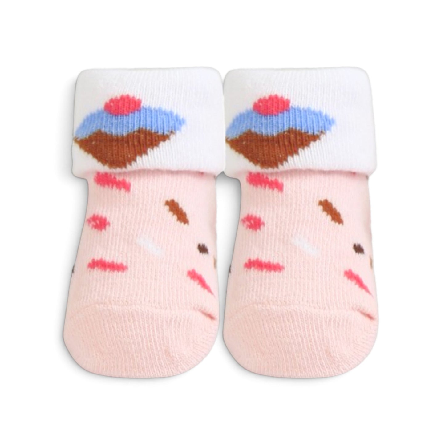 BABY CUPCAKE, DOT & STRAWBERRY BOOTIES PK-3