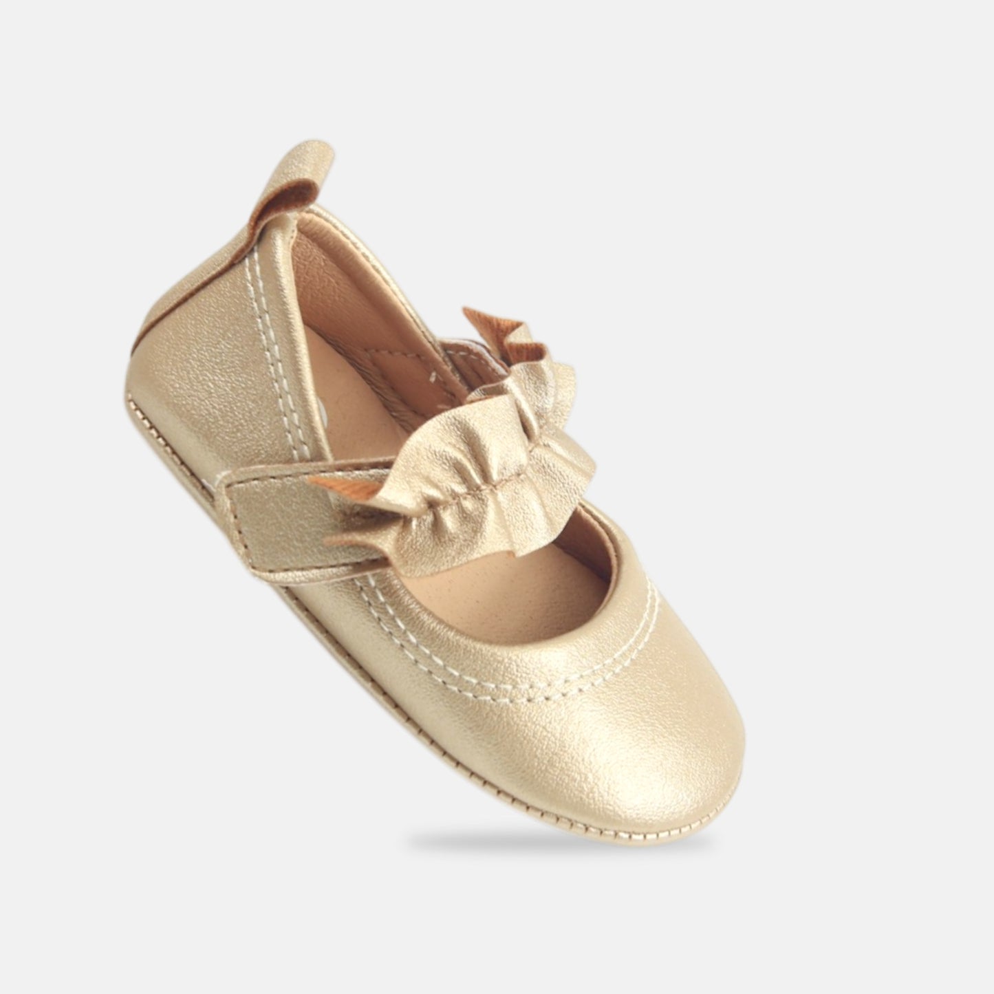 Girl Golden Ruffle Pre-Walker
