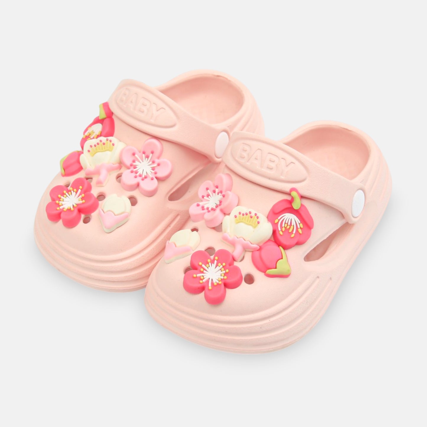 GIRL'S HAPPY BEAR CROCS – PINK