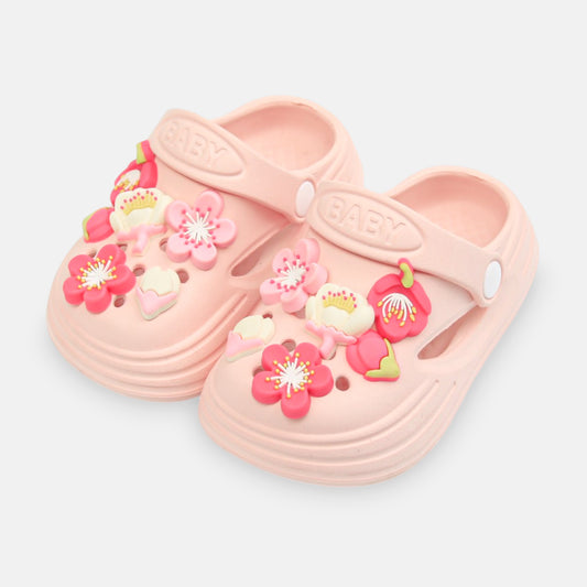 GIRL'S HAPPY BEAR CROCS – PINK